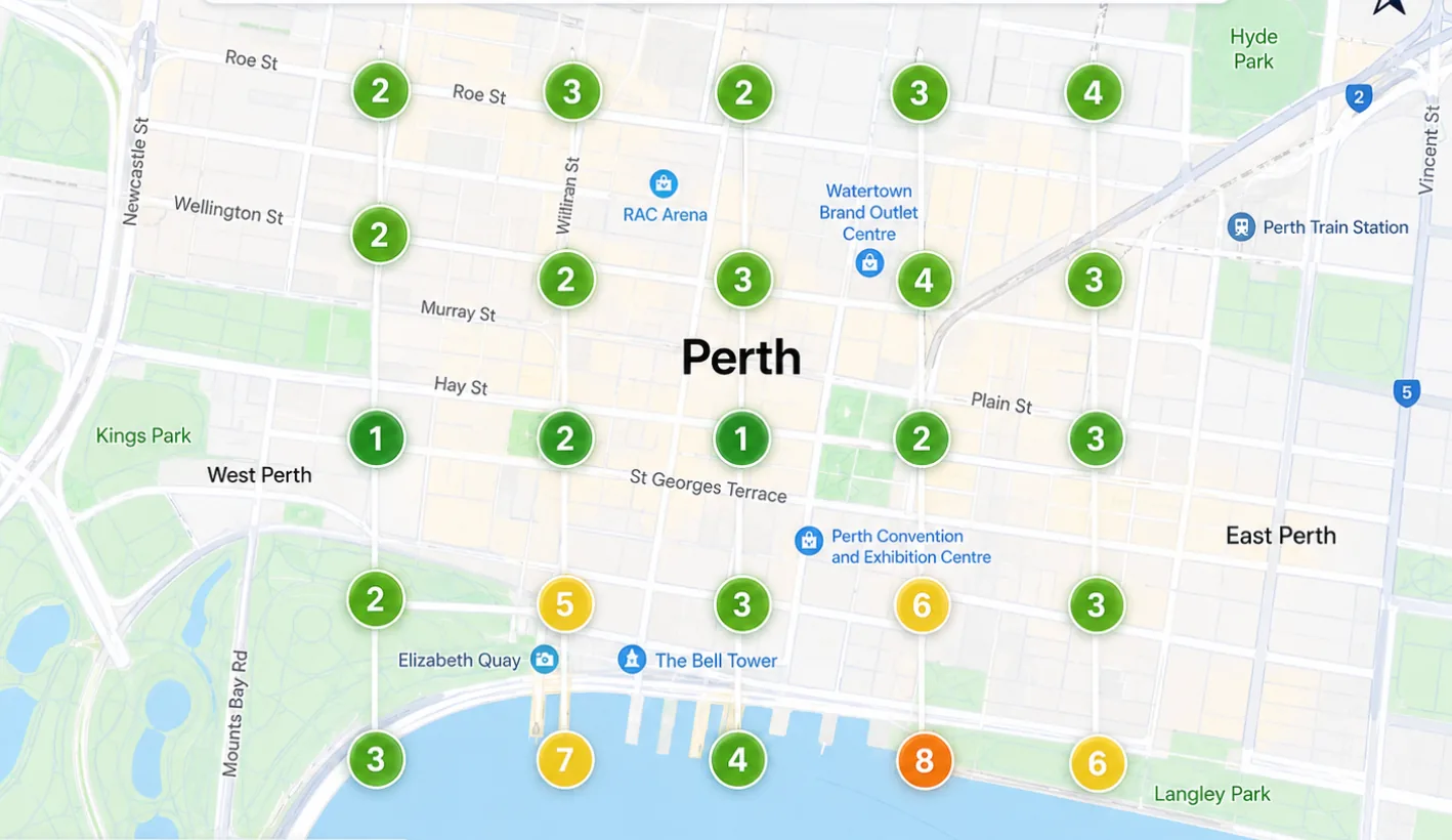 Google Maps and Google Business Profile listing showing a local business ranking in the map 3-pack